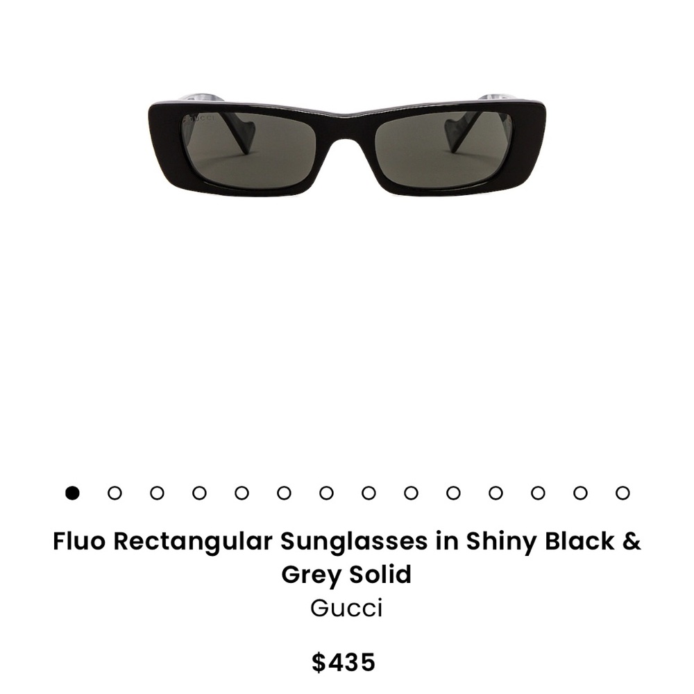 Gucci Fluo Rectangular Sunglassess - image 2